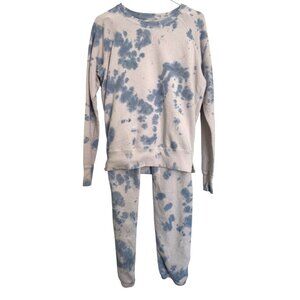 Unsubscribed Fleece Jogger Set Size Small Tie Dye Coast $258 American Eagle Outf